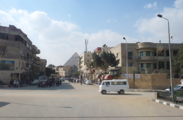 A pyramid just down the street