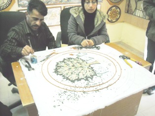Create mosaics in Madaba