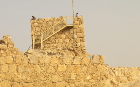 Guard house in Masada wall