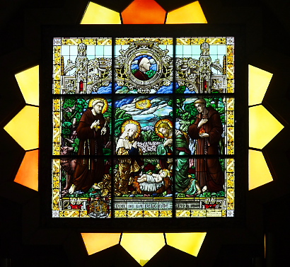 Window in the Catholic part of the Church of the Nativity,  Bethelehem