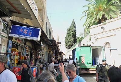 Jerusalem:  Shops along the Via Dolorosa