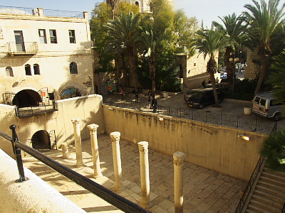 Jerusalem excavated columns
