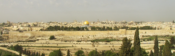 Jerusalem: East wall and Kidron Valley