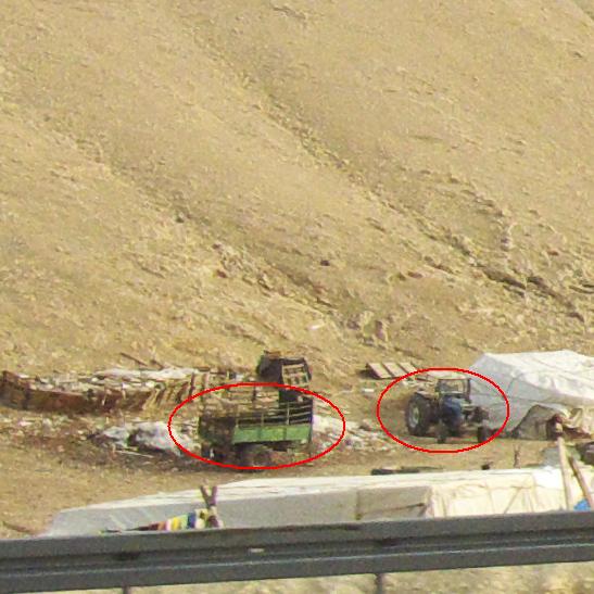 Israel: Bedouin Village with tractor