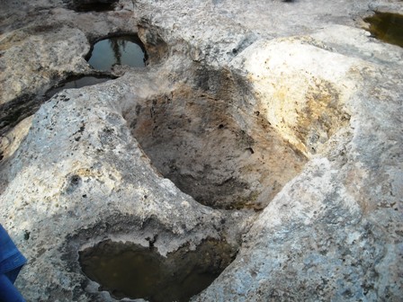 Wine press at Nazareth Village